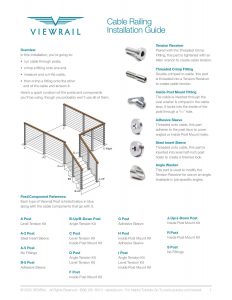 Cable Railing Install