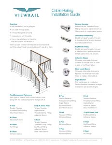 Cable Rail Install Guide